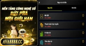 Hướng dẫn nạp tiền vào tài khoản nhà cái Ava8888
