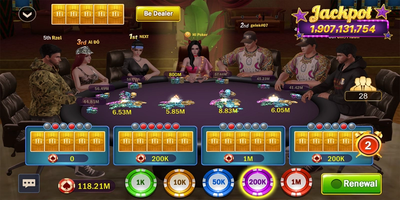 Tải game bài đổi thưởng nhiều người chơi nhất Poker để trải nghiệm